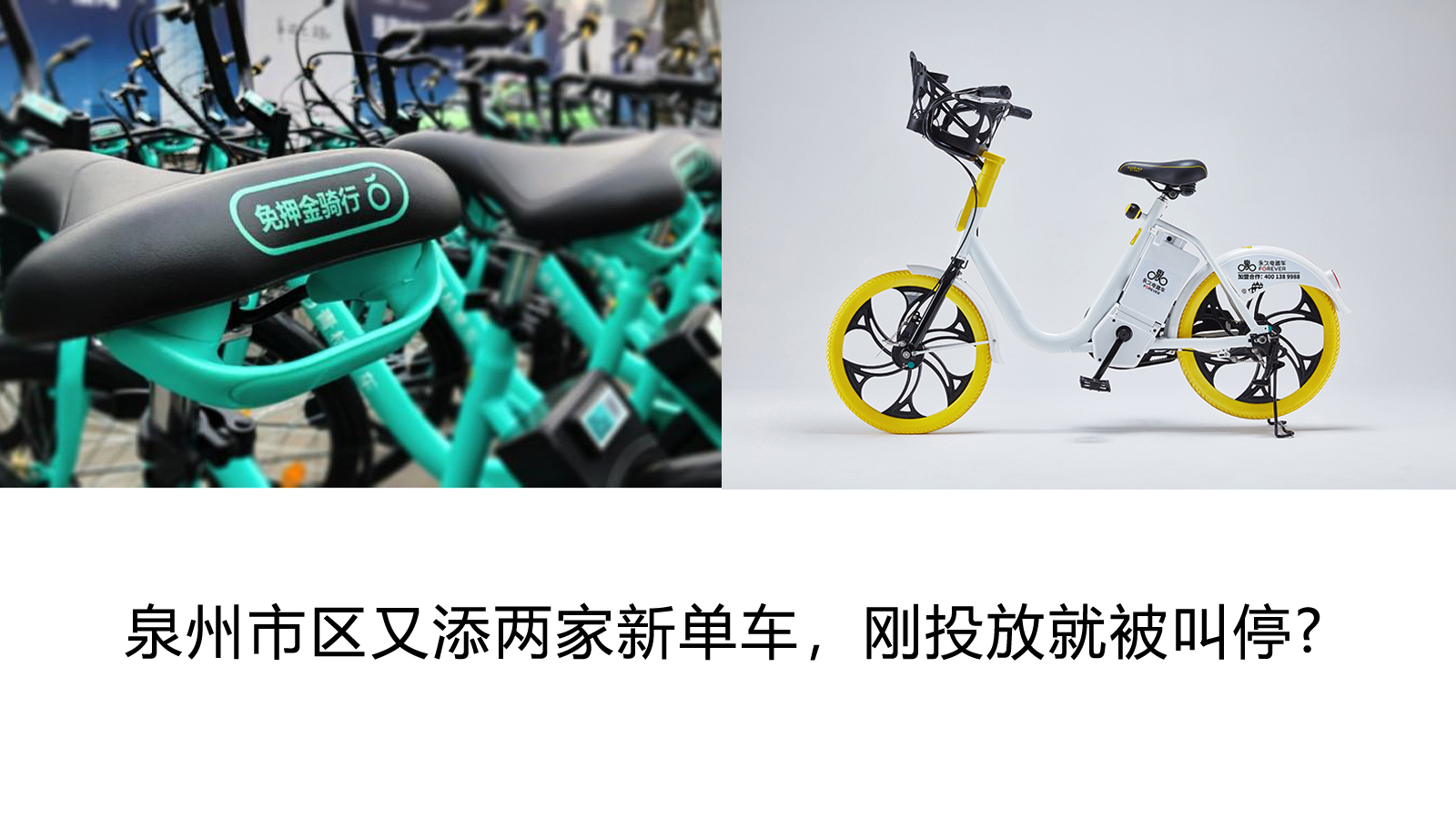泉州市區(qū)又添兩家新單車，剛投放就被叫停